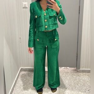 ADL x Raisa Vanessa Green velvet set